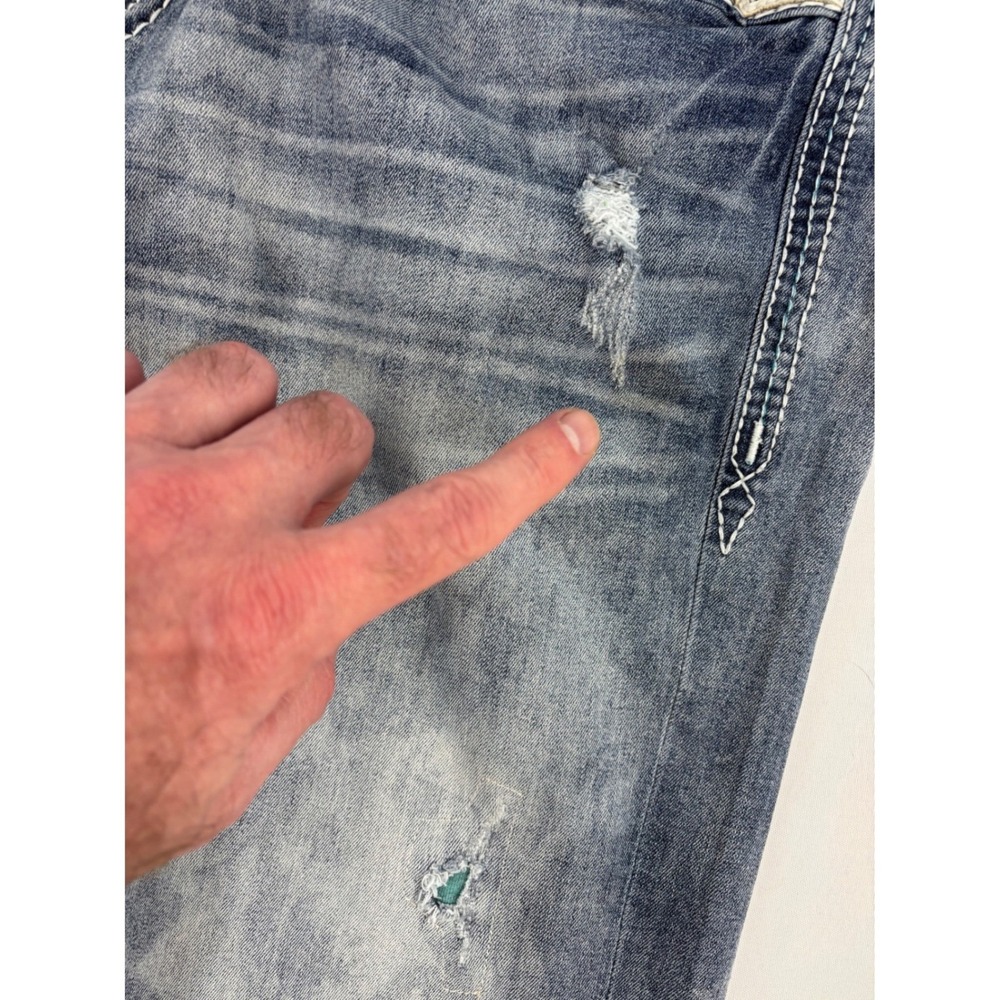 Rock Revival Feeney Relaxed Straight 17 Jean Waist 40 - Picture 3 of 10